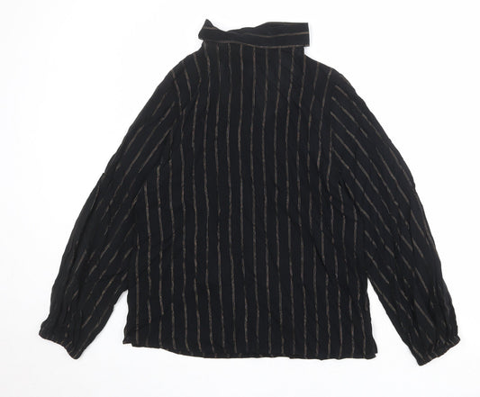Womens UK Size 10 Marks and Spencer Black Basic Blouse