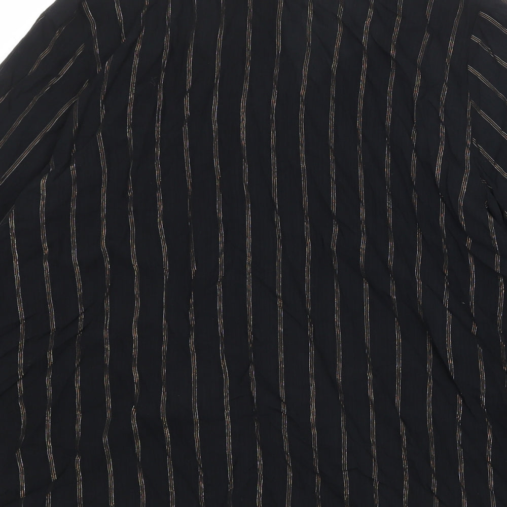 Womens UK Size 10 Marks and Spencer Black Basic Blouse