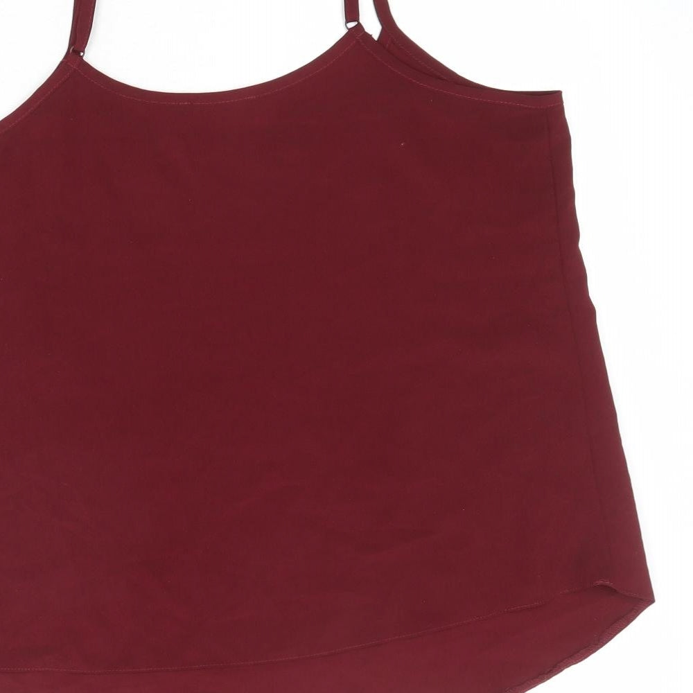 Womens UK Size 14 Select Red Basic Tank