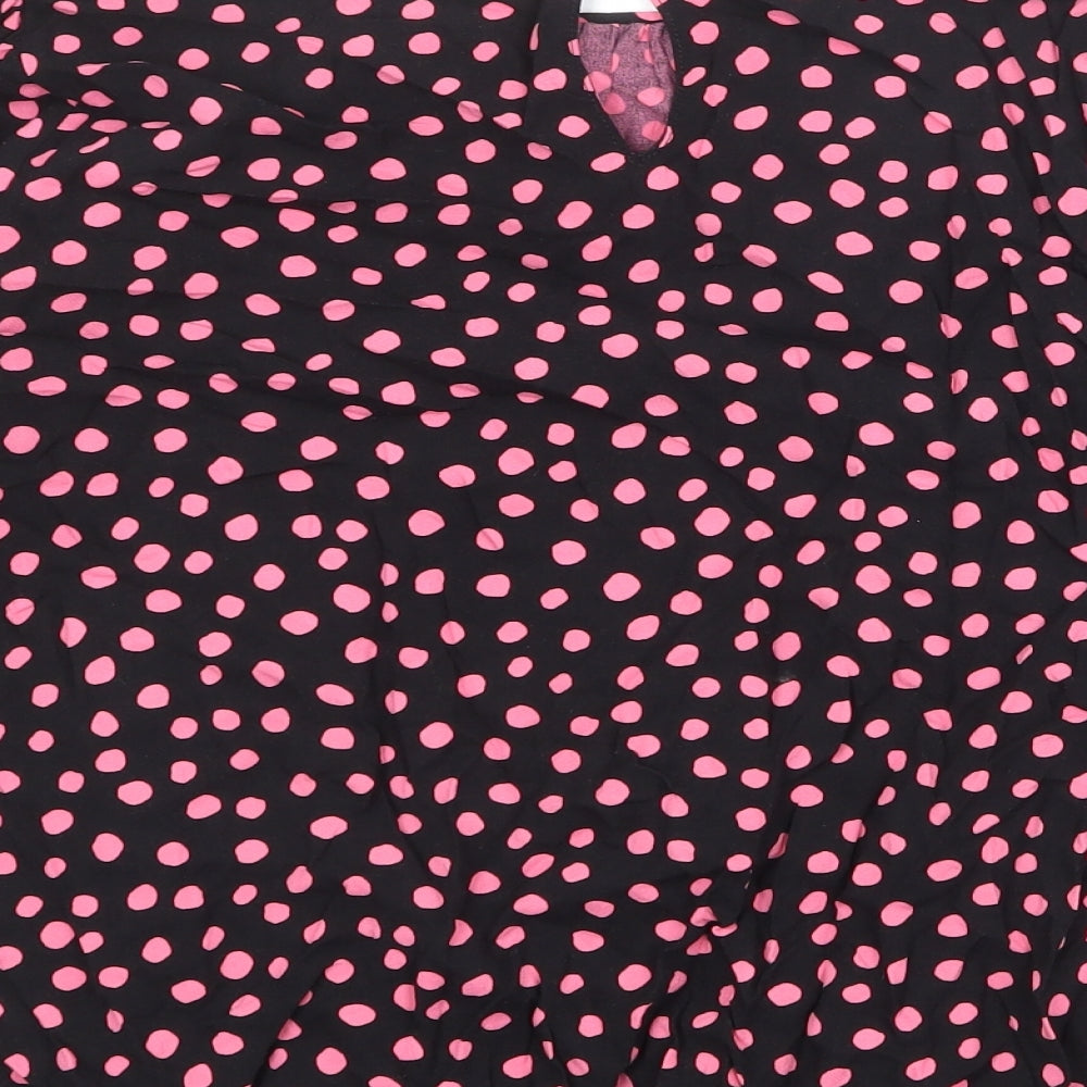 Womens UK Size 10 Dorothy Perkins Black Basic Blouse