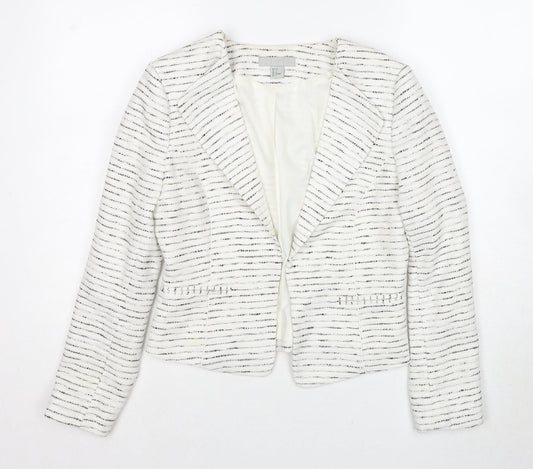 Womens UK Size 10 H&M White Jacket