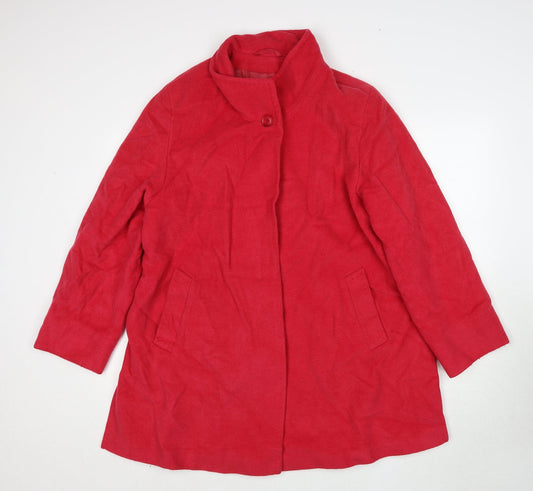 Womens UK Size 16 Basler Pink Overcoat