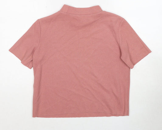 Womens UK Size M Zara Pink Pullover Jumper