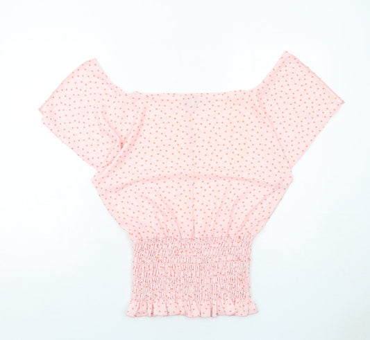 Womens UK Size 6 ASOS Pink Basic Blouse