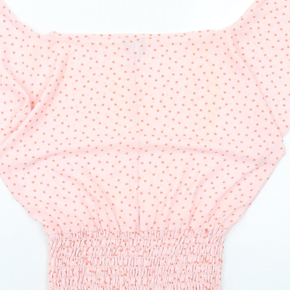 Womens UK Size 6 ASOS Pink Basic Blouse