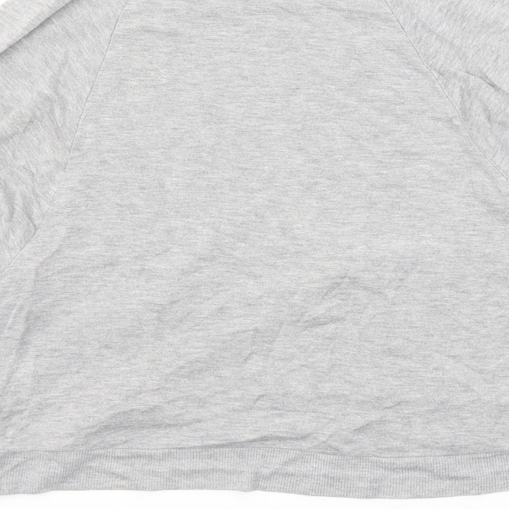 Womens UK Size 6 Topshop Grey Basic T-Shirt