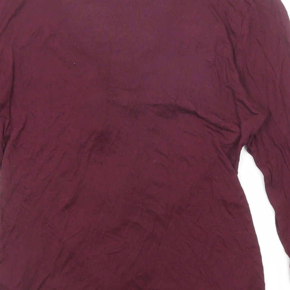Womens UK Size XS H&M Purple Basic Blouse