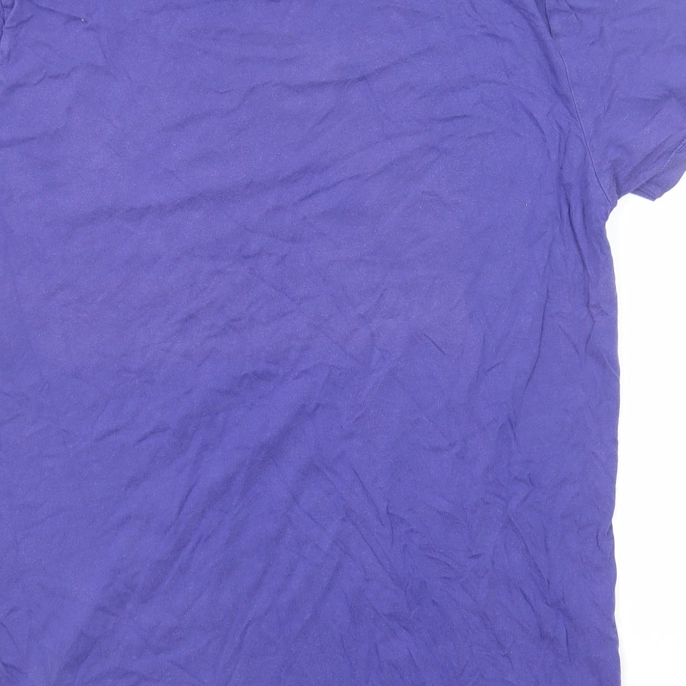 Womens UK Size L ASOS Blue Basic T-Shirt