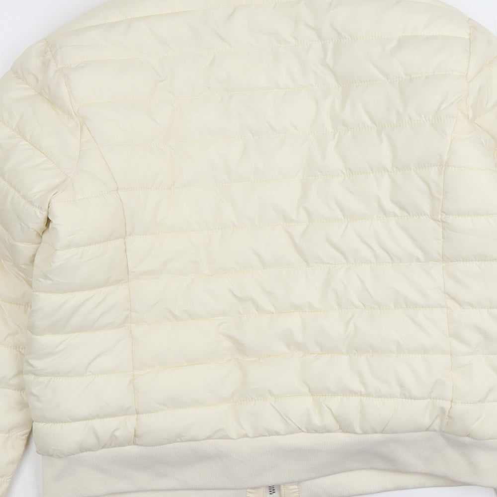 Womens UK Size S CI SONO Ivory Quilted Coat