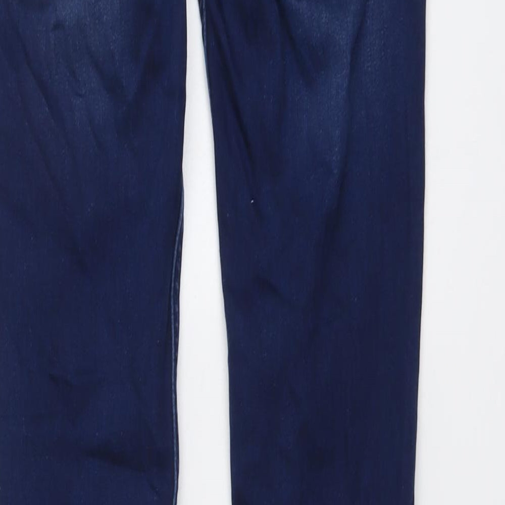 Supertrash Womens Blue Cotton Skinny Jeans Size 25 in L31 in Regular Button