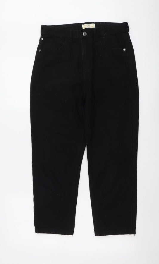 Womens UK Size 10 Dont Think Twice Regular Fit Mom Black Jeans