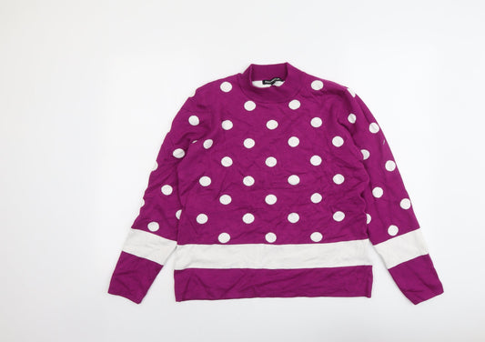 Womens UK Size L Paramour Purple Pullover Jumper
