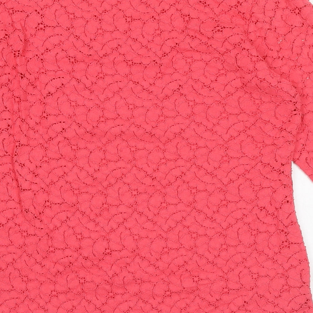 Womens UK Size 8 Marks and Spencer Pink Basic Blouse