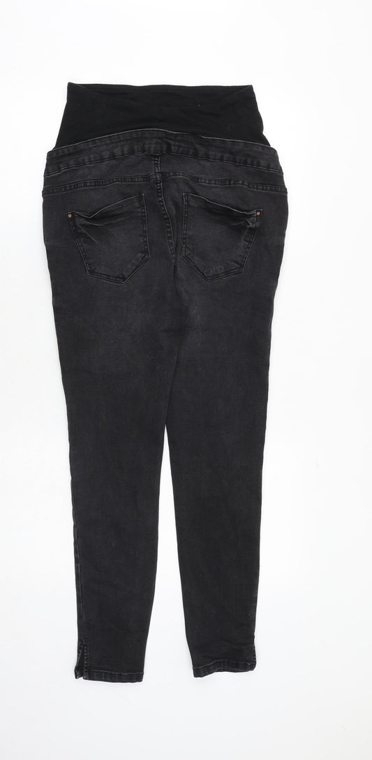 New Look Womens Grey Cotton Skinny Jeans Size 10 Regular