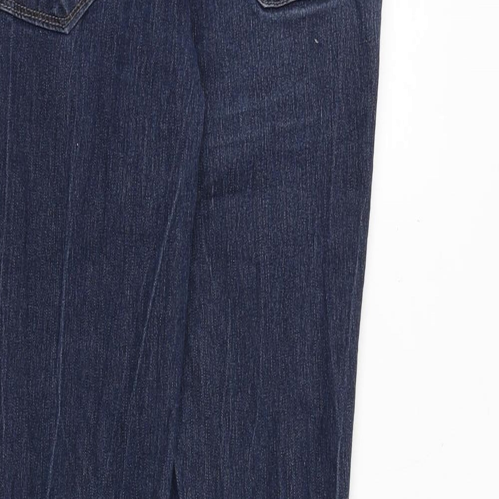 Dorothy Perkins Womens Blue Cotton Skinny Jeans Size 12 Regular Zip