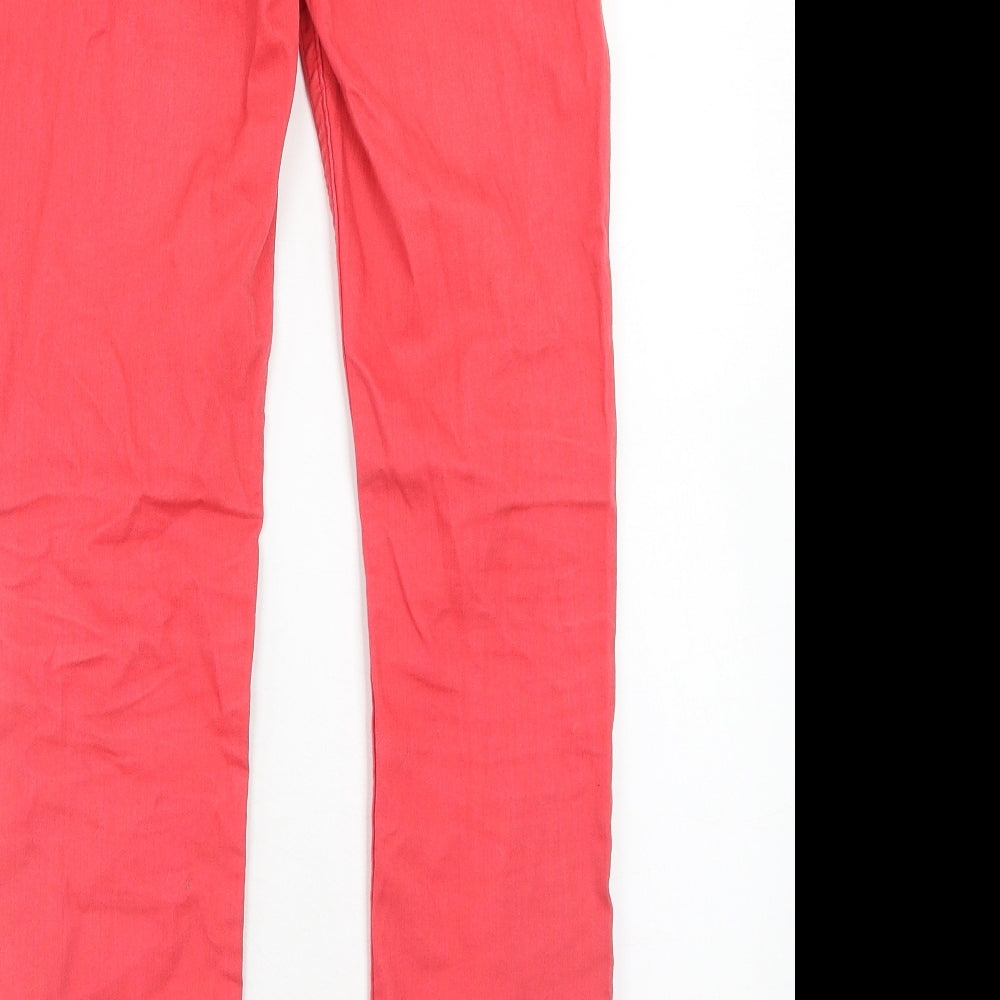 Womens UK Size 28 in Johnnie B Regular Fit Skinny Red Jeans