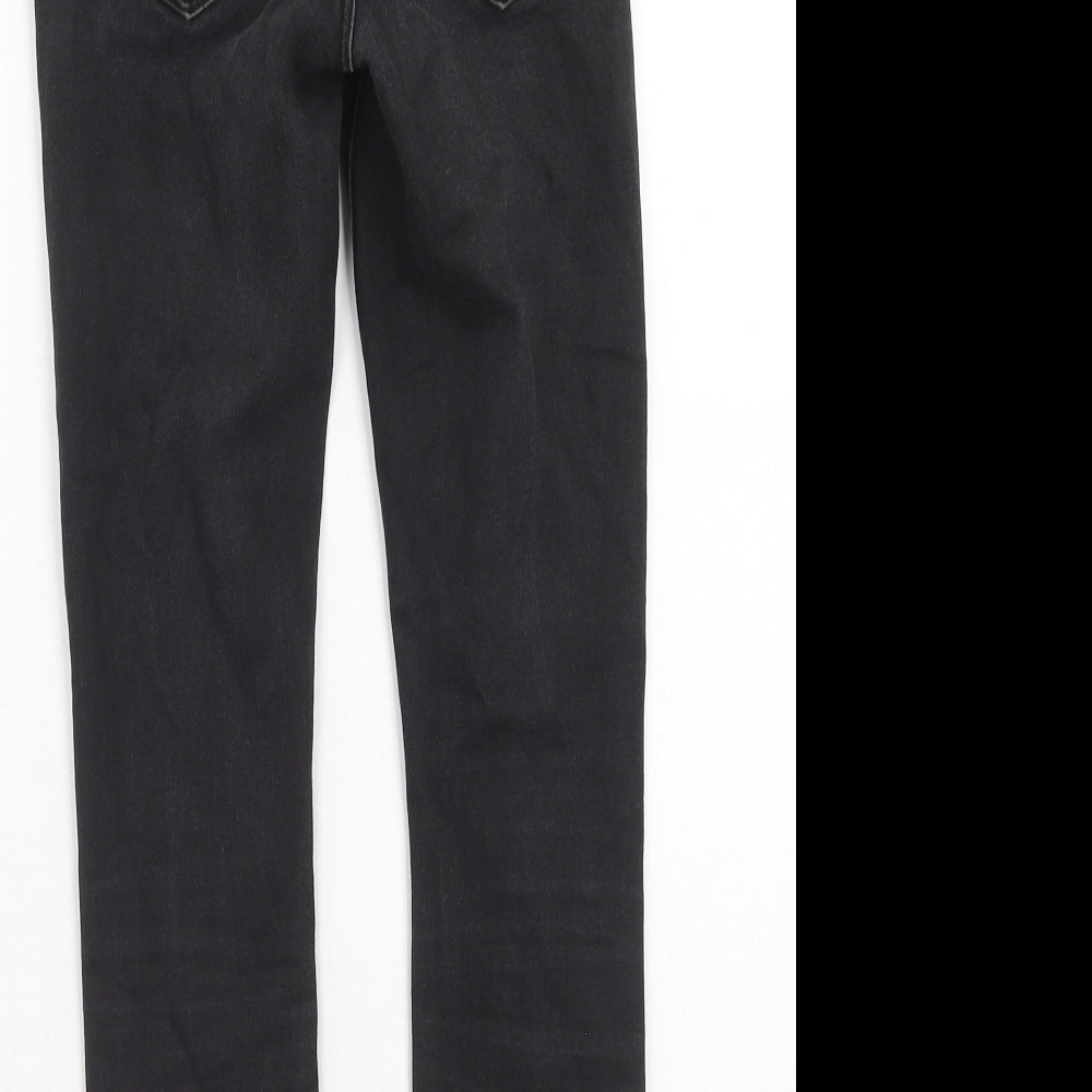 ASOS Womens Black Cotton Skinny Jeans Size 23 in L28 in Regular Zip