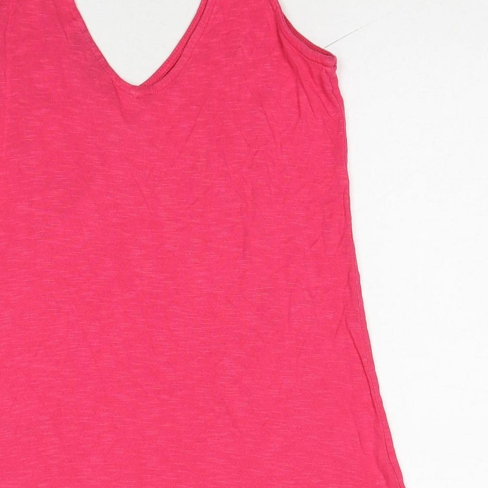 Womens UK Size 8 NEXT Pink Basic Tank