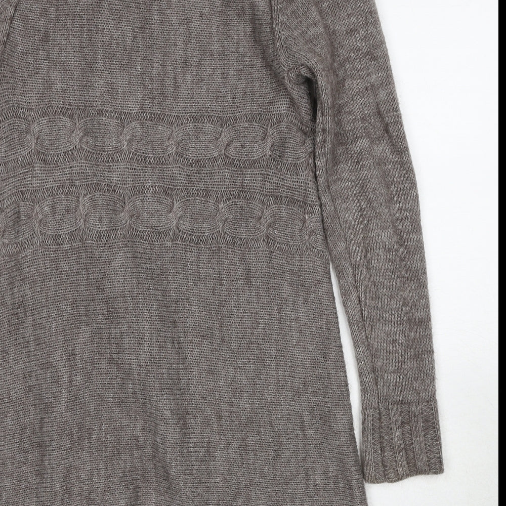 Womens UK Size M Kaliko Brown Cardigan Jumper