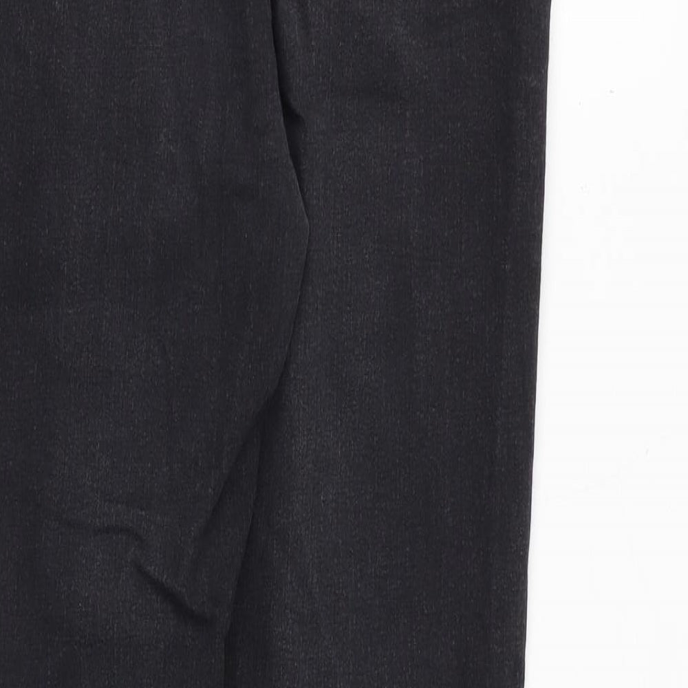 Topshop Womens Grey Cotton Skinny Jeans Size 32 in Regular Zip