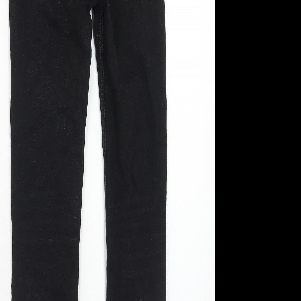 Womens UK Size 8 H&M Regular Fit Skinny Black Jeans