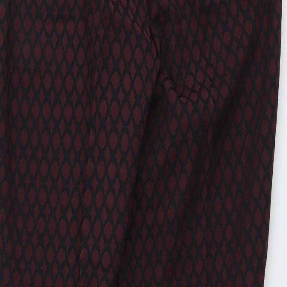 Womens UK Size 12 Phase Eight Regular Fit Red Trousers