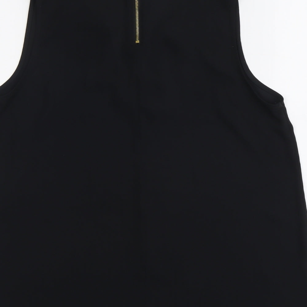 Womens UK Size 10 NEXT Black Basic Blouse