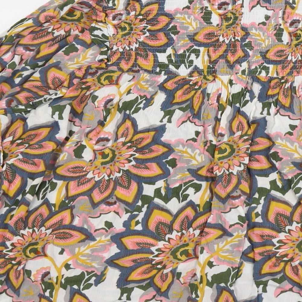 Womens UK Size 16 CERULEAN Multicoloured Basic Blouse