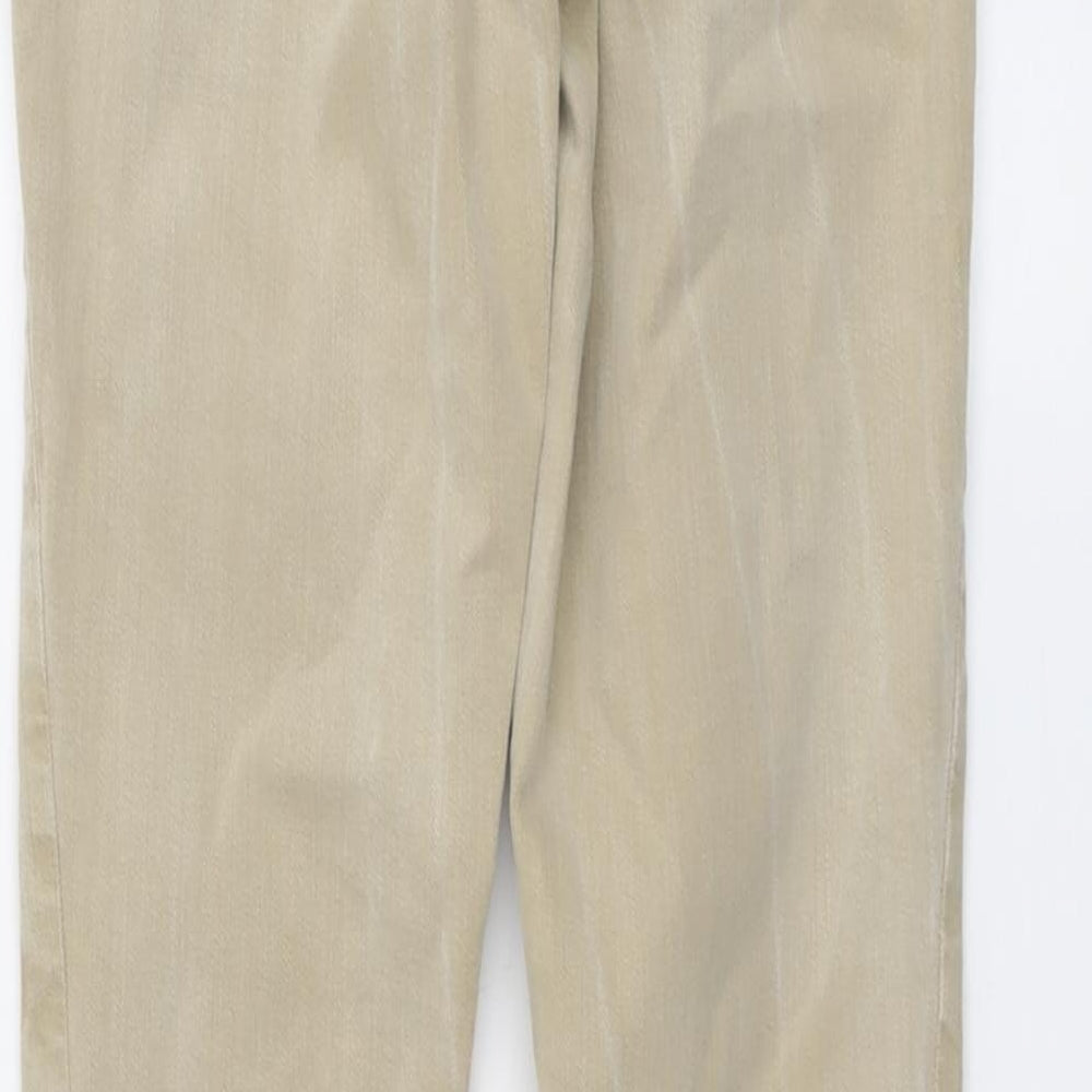 River Island Womens Beige Cotton Skinny Jeans Size 10 L27 in Regular Button