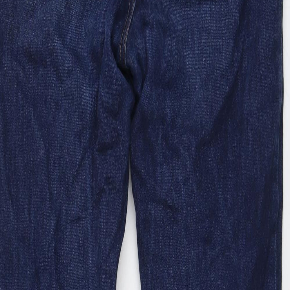 ASOS Womens Blue Cotton Bootcut Jeans Size 26 in L32 in Regular Button