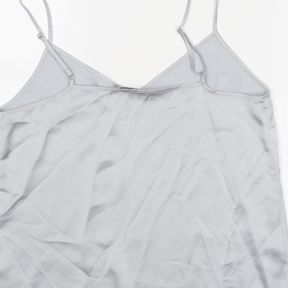 Womens UK Size 12 Marks and Spencer Grey Basic Tank