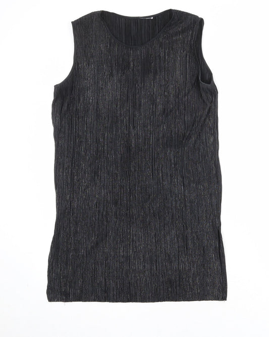 Additional front view of Principles women’s black polyester a-line, size UK 14, round neck pullover