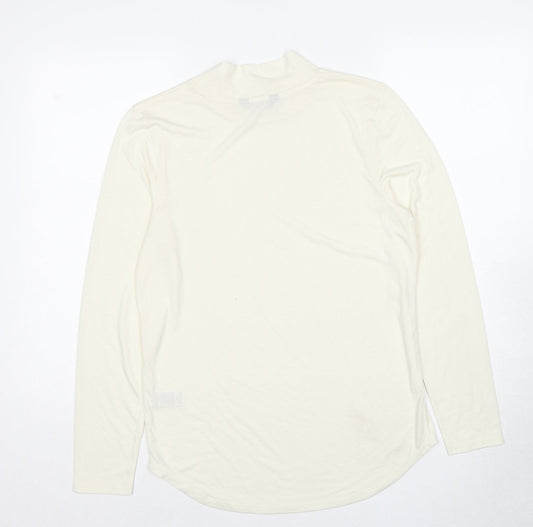 Womens UK Size 12 Marks and Spencer Ivory Basic T-Shirt