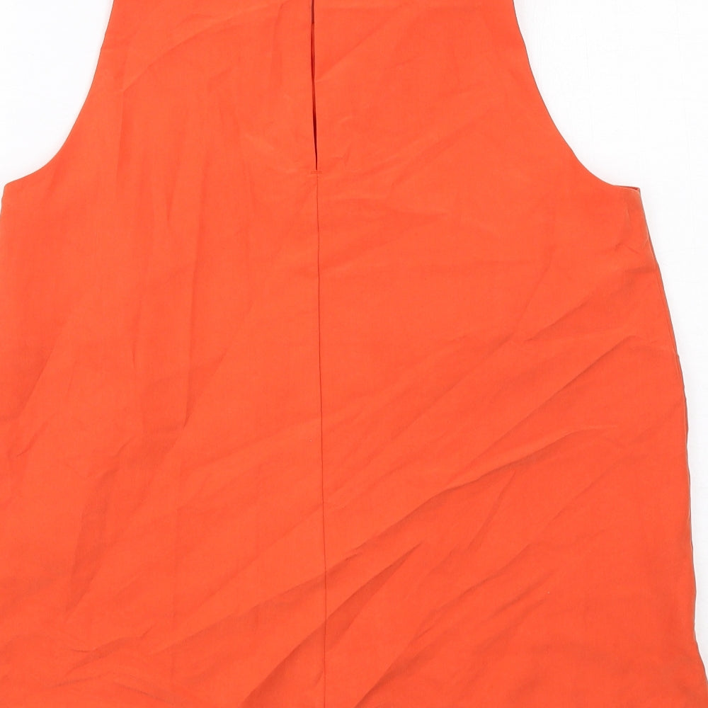 Womens UK Size 8 Per Una Orange Basic Blouse