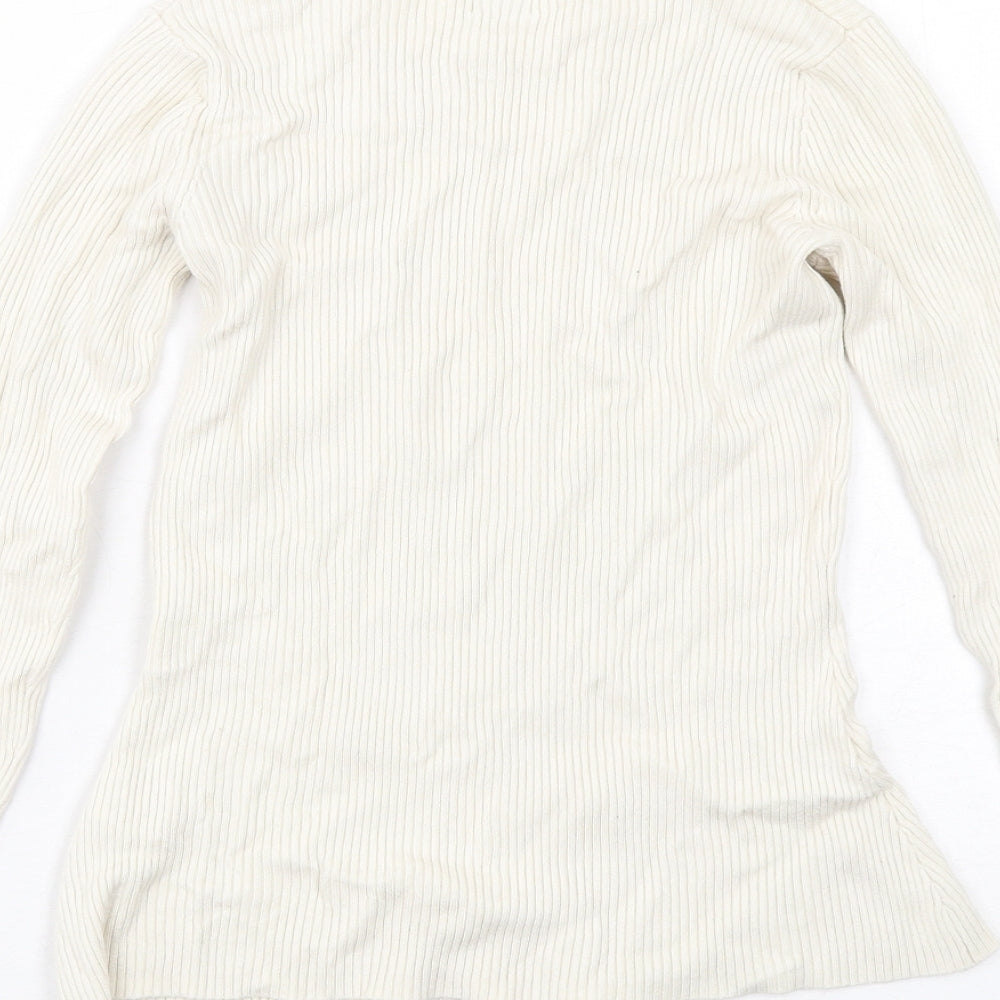 Womens UK Size 10 River Island Ivory Pullover Jumper
