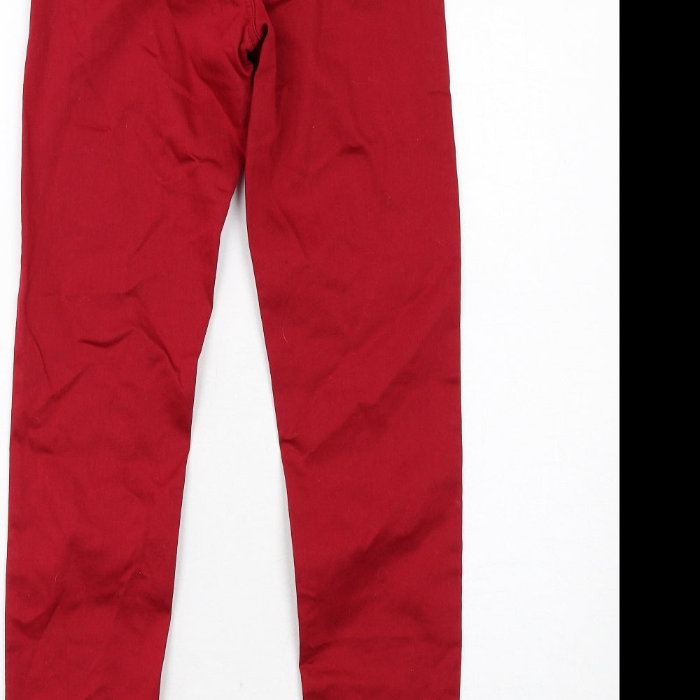 Womens UK Size 6 Marks and Spencer Regular Fit Jegging Red Jeans