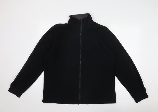 Brave Soul Womens Black Jacket Size M Zip