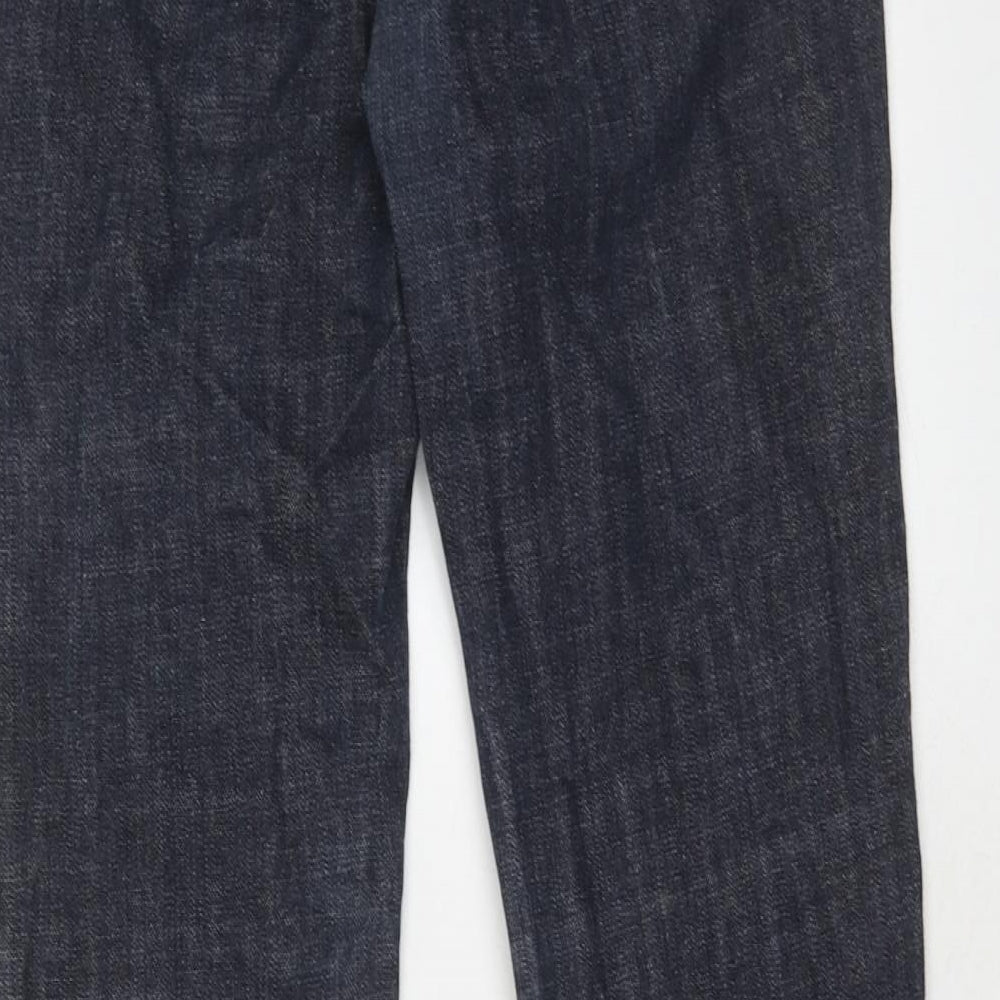 House of Denim Womens Blue Cotton Skinny Jeans Size 10 Regular Zip