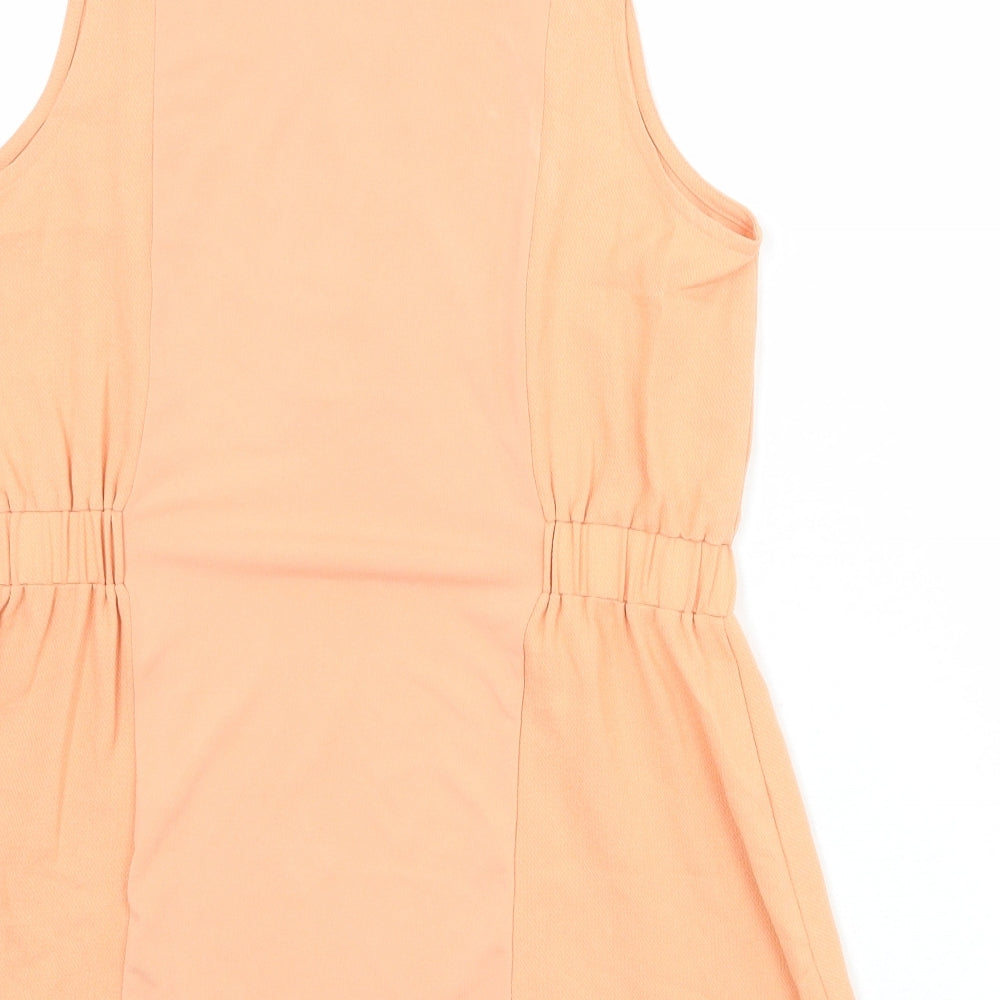 Womens UK Size 10 NEXT Orange Basic Tank
