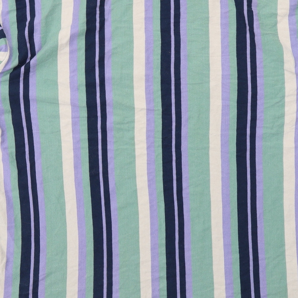 Urban Outfitters Mens Multicoloured Striped Cotton T-Shirt Size S Round Neck