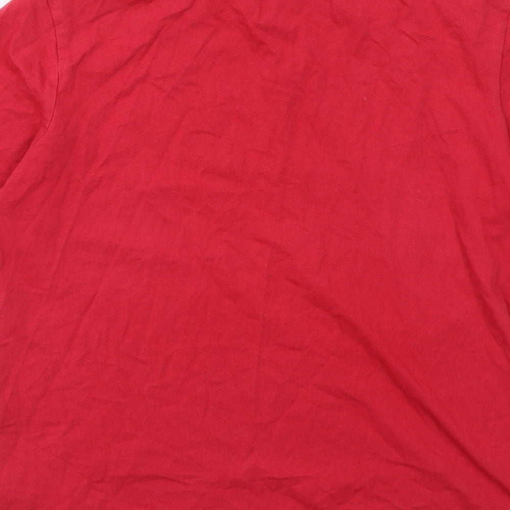 Womens UK Size 10 Dorothy Perkins Red Basic T-Shirt
