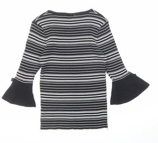 Womens UK Size 8 Izabel London Black Pullover Jumper