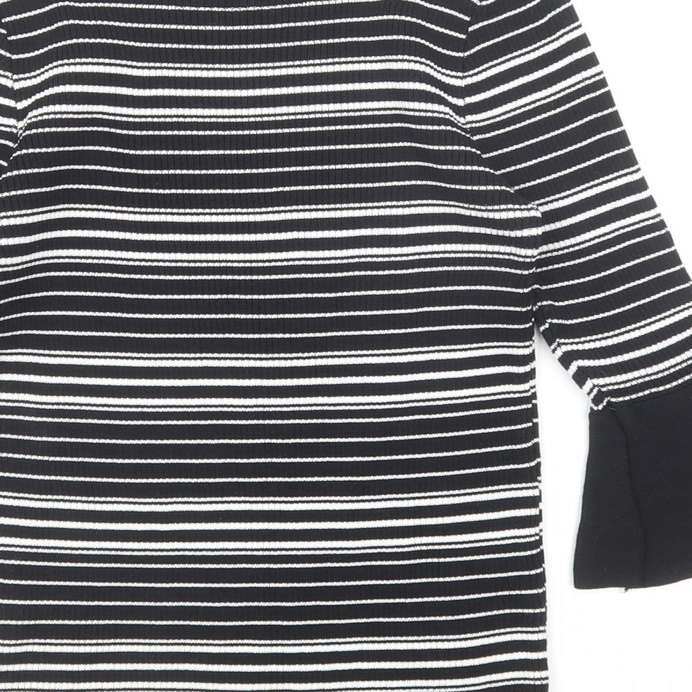 Womens UK Size 8 Izabel London Black Pullover Jumper