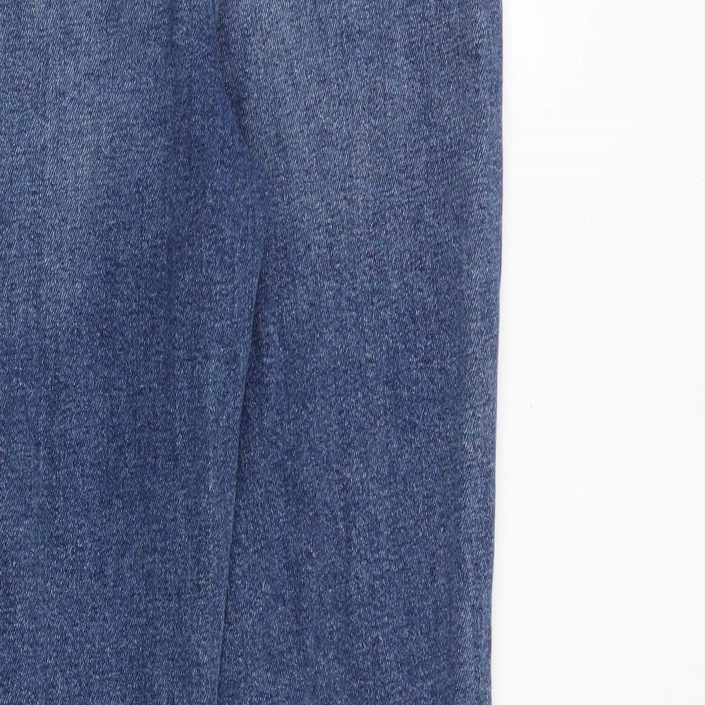 Hollister Womens Blue Cotton Straight Jeans Size 25 in L28 in Regular Zip