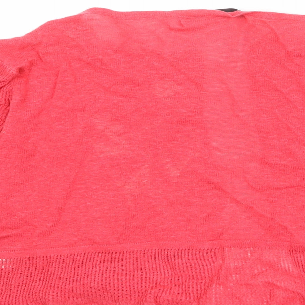 Womens UK Size 14 Marks and Spencer Red Shrug Jumper