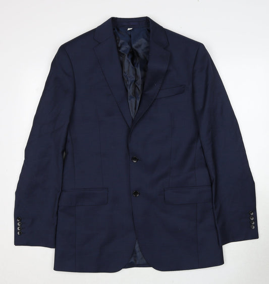 Mens UK Size 38 Autograph Regular Blue Suit Jacket