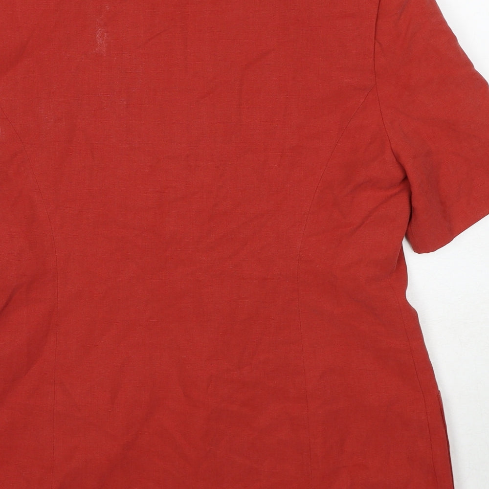 Womens UK Size 12 Marks and Spencer Red Jacket Blazer