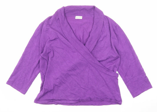Womens UK Size 14 Minuet Purple Pullover Jumper