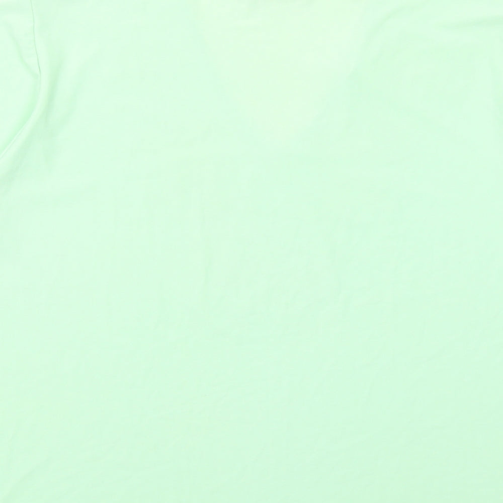 La Rochelle Womens Green Polyester Basic Blouse Size XL V-Neck