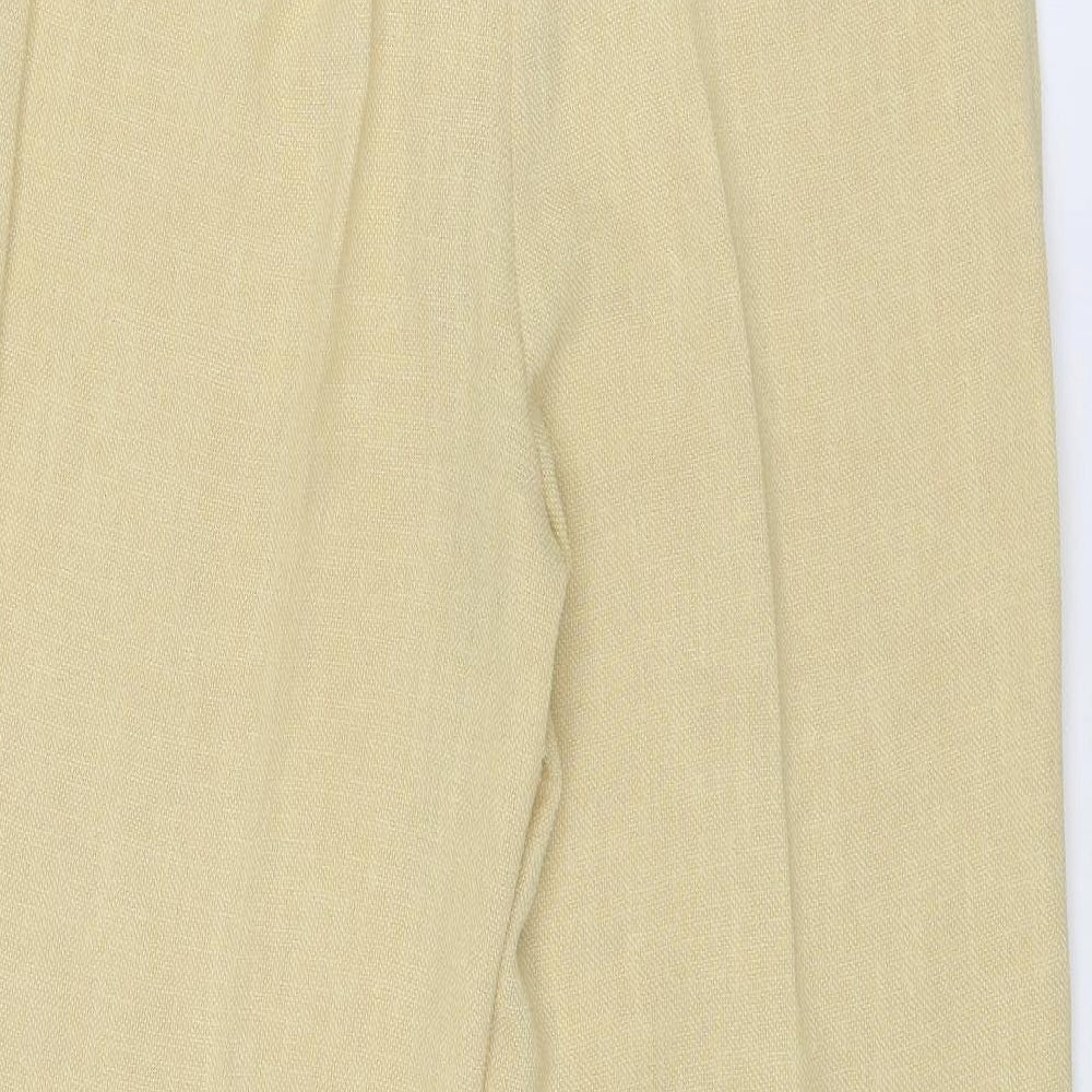 Womens UK Size 12 Libra Regular Fit Yellow Trousers